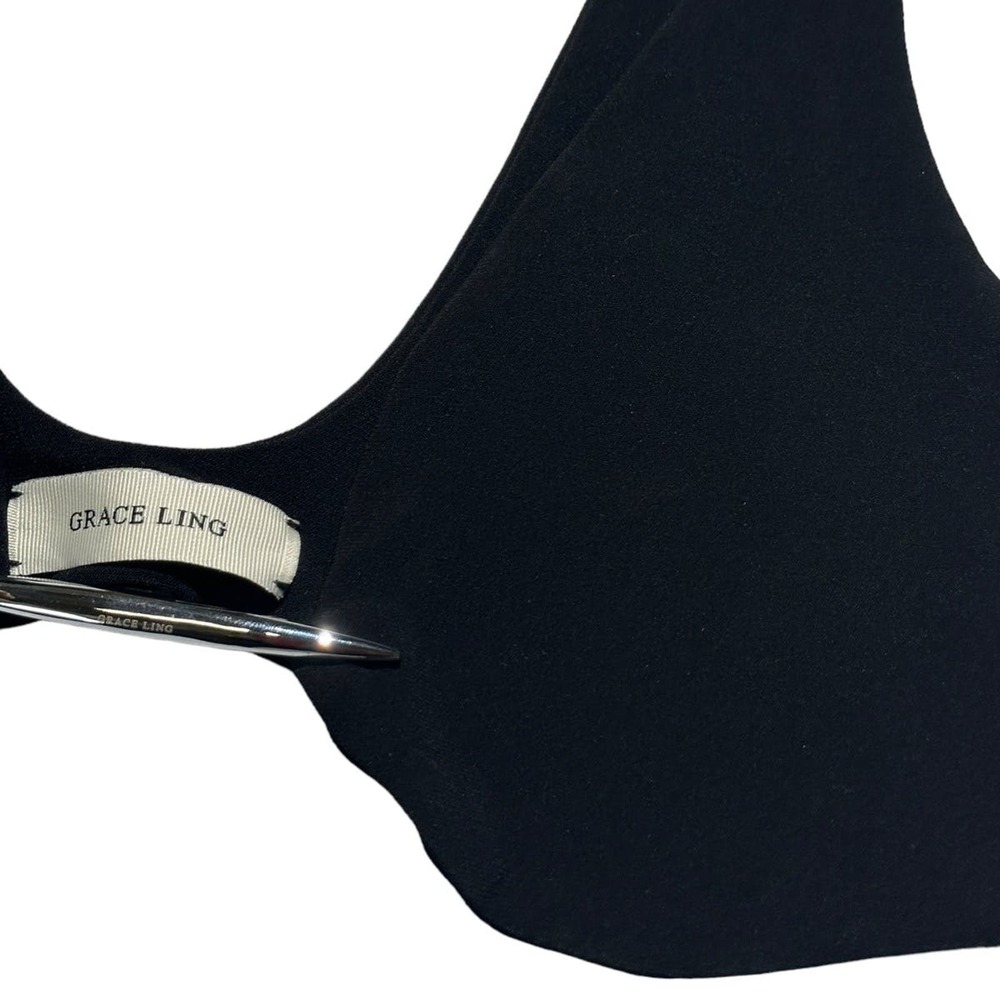 $400 Grace Ling metal plate crop top - Picture 3 of 4